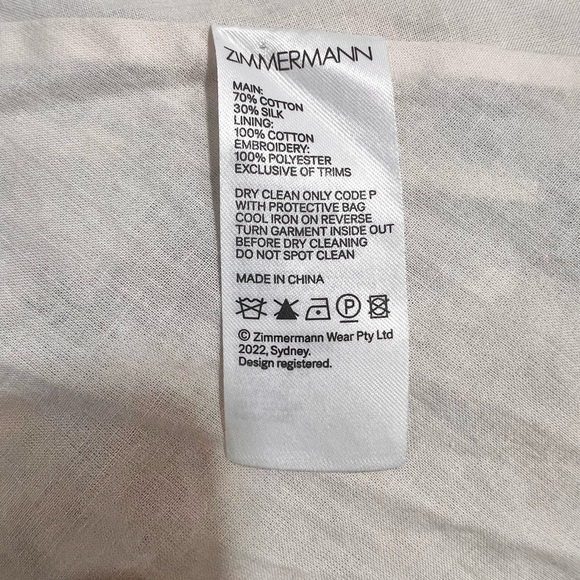 RARE Zimmermann Laurel Lace Up Floral Pink Frill Maxi Dress Size AU3/L - Picture 10 of 12